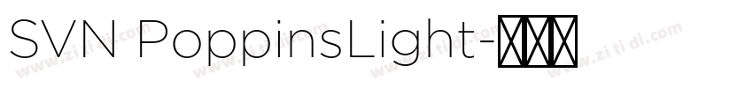 SVN PoppinsLight字体转换